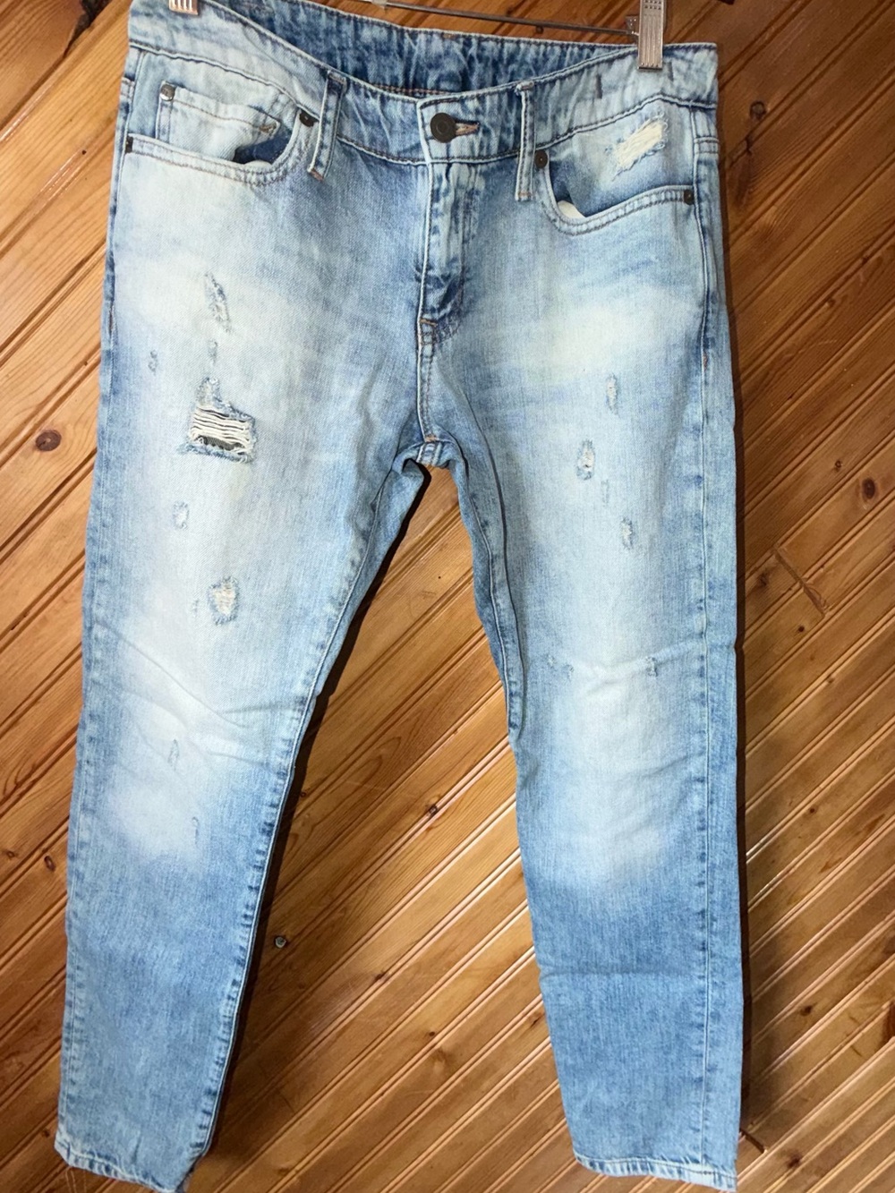 RALPH LAUREN distressed skinny boyfriend jeans sz 27